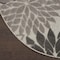 Homeroots 5 ft. Round Silver & Gray Indoor & Outdoor Area Rug 384702 - alternate 3
